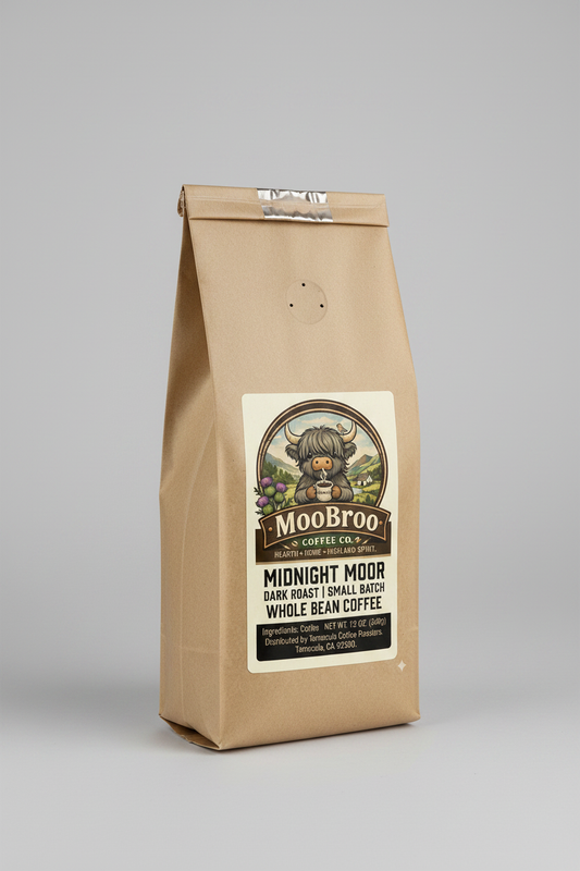 MooBroo Midnight Moor Coffee Bag
